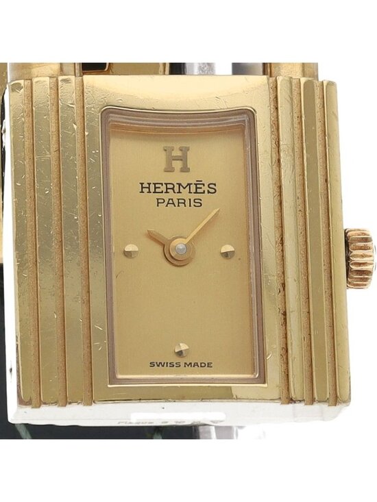 Hermes Kelly Watch Leather Champagne